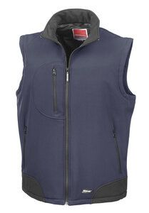 Result R123A - Softshell bodywarmer Navy/ Black