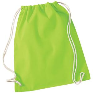 Westford Mill WM110 - Cotton gymsac Lime Green