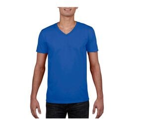 Gildan GN646 - V-ringad T-shirt herr 100% bomull Royal blue