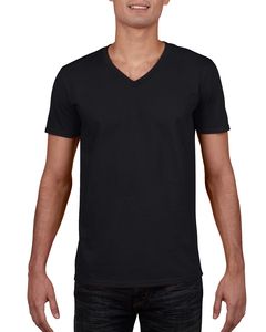 Gildan GN646 - V-ringad T-shirt herr 100% bomull