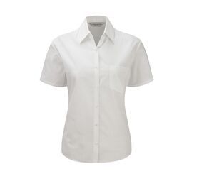 Russell Collection JZ37F - Kortärmad tröja för kvinnor White