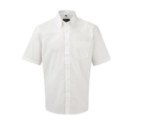 Russell Collection JZ933 - Oxford bomulls kortärmad skjorta för män