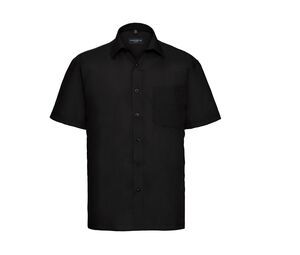 Russell Collection JZ935 - Mens Short Sleeve Polycotton Easy Care Poplin Shirt