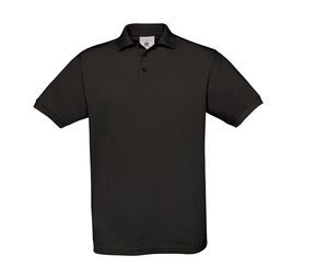 B&C BC410 - Saffran bomullspoloshirt för män Black