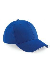 Beechfield BF020 - 6 Panel Sports Cap Bright Royal/White