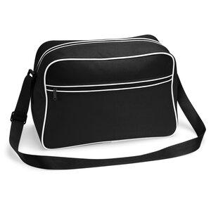 BagBase BG140 - Retro Shoulder Bag Black/White