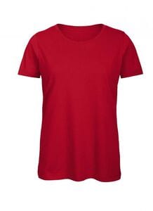 B&C BC043 - Ekologisk bomullst-shirt för kvinnor Red