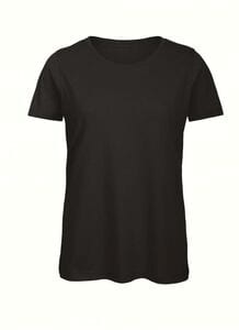 B&C BC043 - Ekologisk bomullst-shirt för kvinnor Black