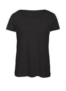 B&C BC056 - Tri-Blend T-shirt dam Black