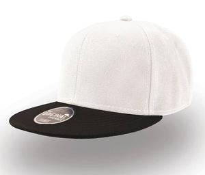 Atlantis AT013 - Snap Cap Flat Visir White/Black