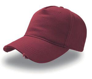 Atlantis AT052 - 5 pannor Vintage Style Cap Burgundy