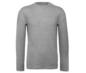 B&C BC070 - Ekologisk bomull herr långärmad T-shirt Sport Grey