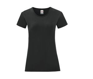 Fruit of the Loom SC151 - T-shirt med rund hals 150 Black