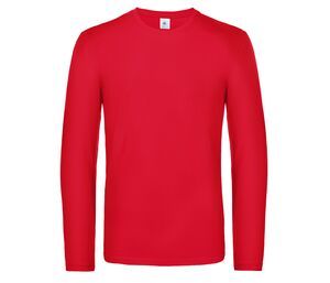 B&C BC07T - Långärmad T-shirt för män Red