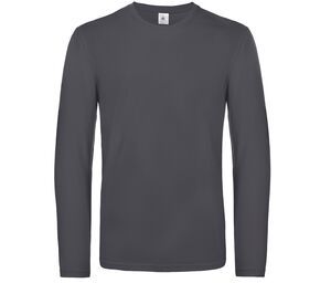 B&C BC07T - Långärmad T-shirt för män Dark Grey