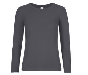 B&C BC08T - Långärmad T-shirt för kvinnor Dark Grey