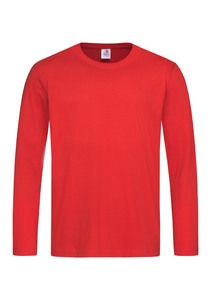Stedman STE2500 - T-shirt Crewneck Classic-T LS Scarlet Red