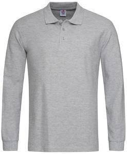 Stedman STE3400 - Polo LS Grey Heather