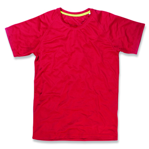 Stedman STE8410 - T-shirt Raglan Mesh Active-Dry SS for him Crimson Red