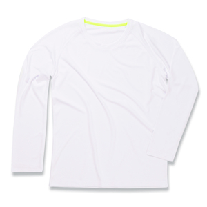 Stedman STE8420 - T-shirt Raglan Mesh Active-Dry LS White
