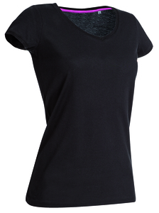 Stedman STE9130 - T-shirt V-neck Megan SS Black Opal