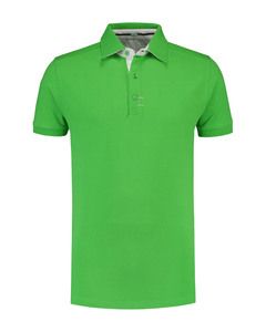 Lemon & Soda LEM3562 - Polo Contrast Cot/Elast SS for him Lime/White