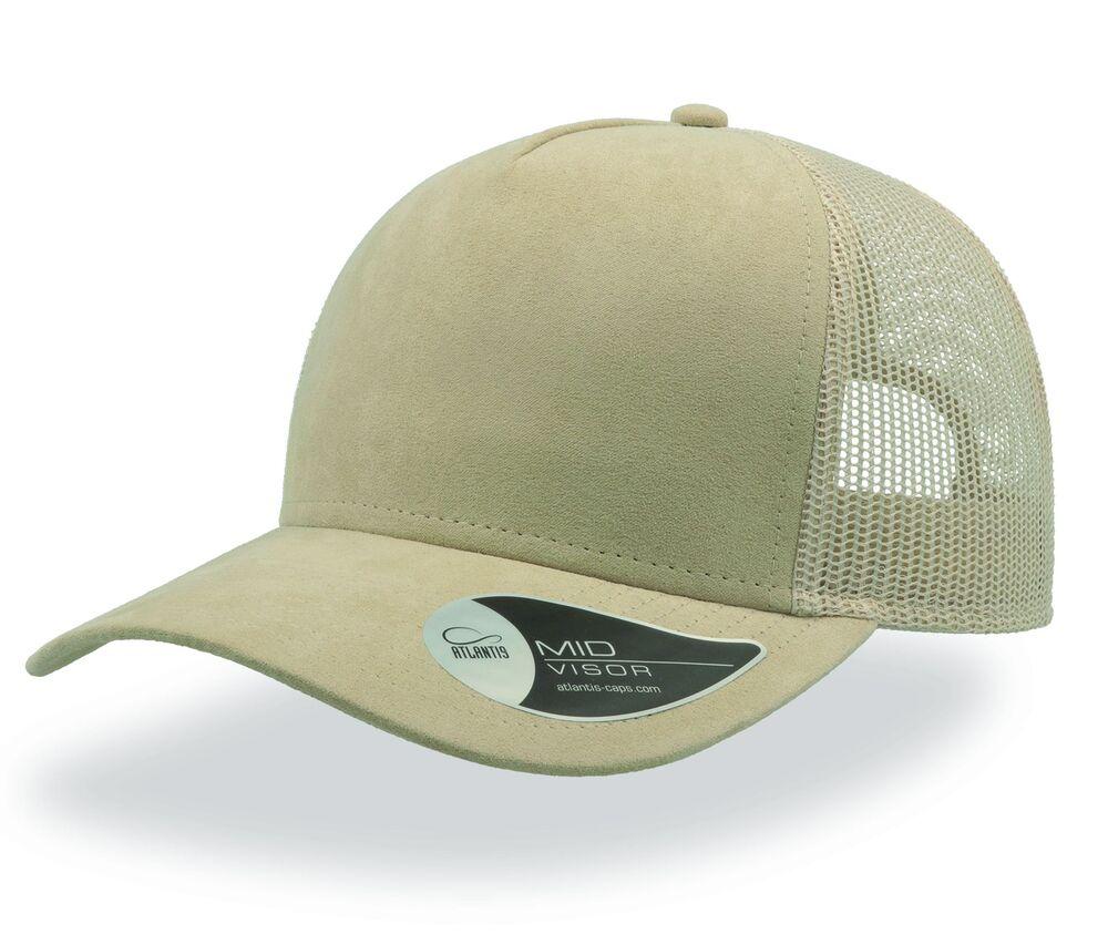 Atlantis AT196 - Casquette style trucker en faux daim