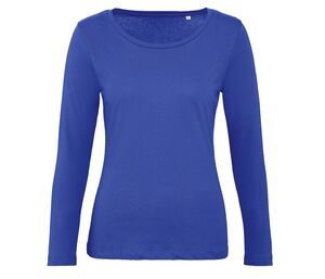 B&C BC071 - Långärmad T-shirt dam 100% ekologisk bomull Cobalt Blue