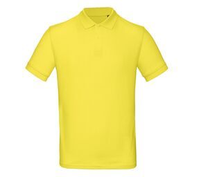 B&C BC400 - 100% ekologisk pikétröja för herrar Solar Yellow