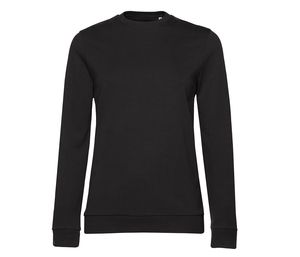 B&C BCW02W - Women's Round Neck Sweatshirt # woman Black Pure