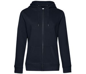 B&C BCW03Q - Hoodie med Dragkedja med Dragkedja Navy Blue