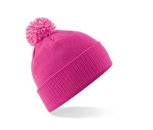 Beechfield BF450B - Barnhatt Med Pompom Fuchsia / Off White