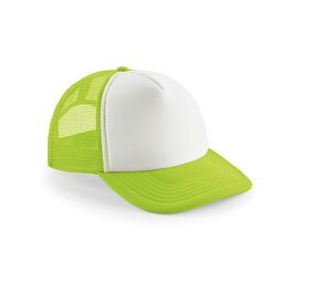 Beechfield BF64B - Barn Snapback Trucker Cap Lime Green / White