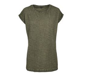 Build Your Brand BY056 - Trendig T-shirt för kvinnor Olive Green