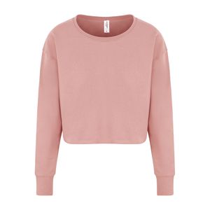 AWDIS JUST HOODS JH035 - Kort tröja för kvinnor Dusty Pink