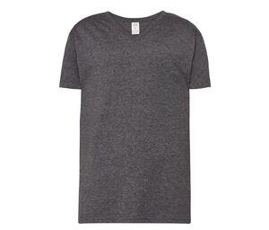 JHK JK401 - V-ringad T-shirt 160 Charcoal Heather