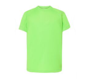 JHK JK902 - T-shirt för barn Lime Fluor