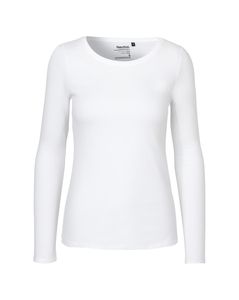 Neutral O81050 - Långärmad T-shirt för kvinnor White