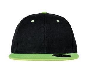 Result RC082 - 6 panel platt visirlock Black / Lime