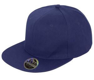 Result RC083 - 100% bomull Flat Visir Cap Navy