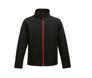 Regatta RGA628 - Softshelljacka för män Black / Classic Red