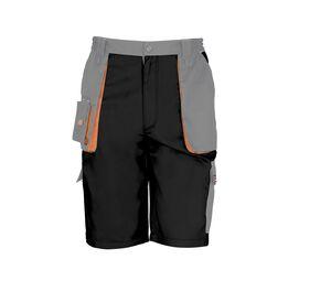 Result RS319 - Short de travail Lite Black / Grey / Orange