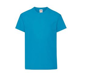 Fruit of the Loom SC1019 - Children's short-sleeves T-shirt Azure Blue