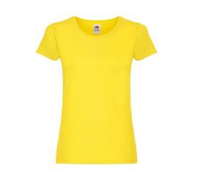Fruit of the Loom SC1422 - T-shirt med rund hals för kvinnor Yellow