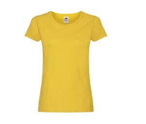 Fruit of the Loom SC1422 - T-shirt med rund hals för kvinnor Sunflower
