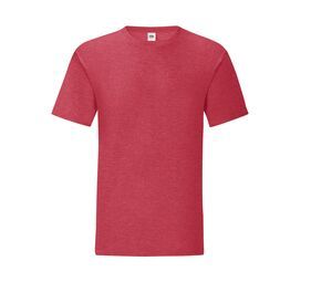 Fruit of the Loom SC150 - T-shirt med rund hals 150 Heather Red