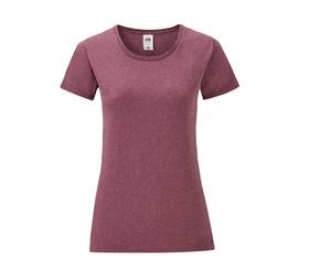 Fruit of the Loom SC151 - T-shirt med rund hals 150 Heather Burgundy