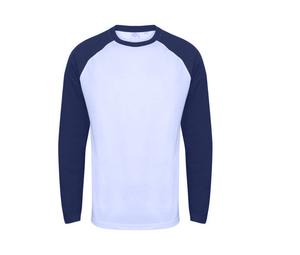 SF Men SF271 - Långärmad baseboll-T-shirt White/ Oxford Navy
