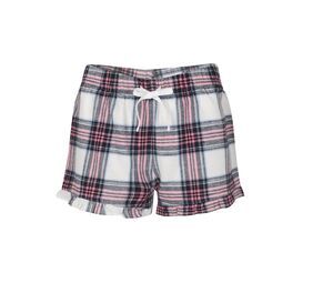 SF Women SK082 - Pyjamas shorts White / Pink Check