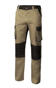 VELILLA V3020B - TWO-TONE MULTI-POCKET PANTS Beige Arena / Black